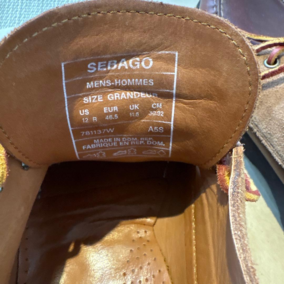 ブラウン スエード レースアップ モカシン