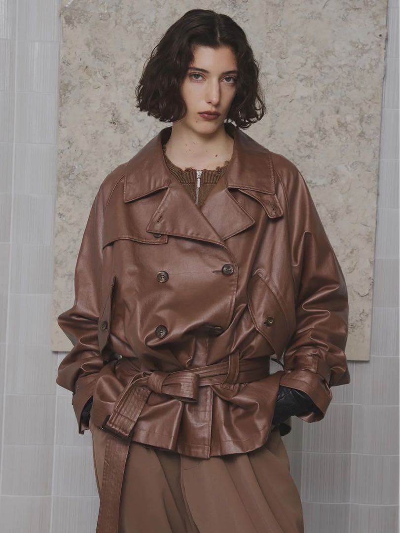 Ameri VINTAGE★正規品DADDY MIDI TRENCH COAT