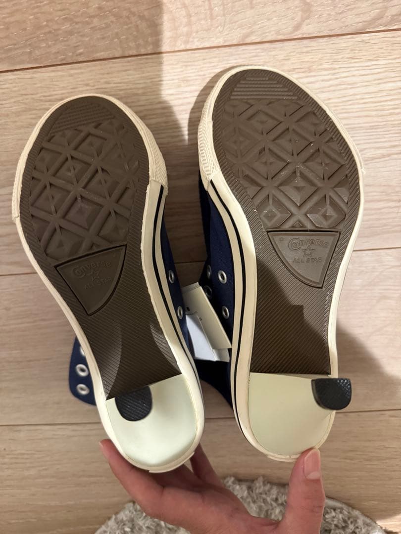 CONVERSE ネイビー ハイヒールスニーカー(新品未使用)レア