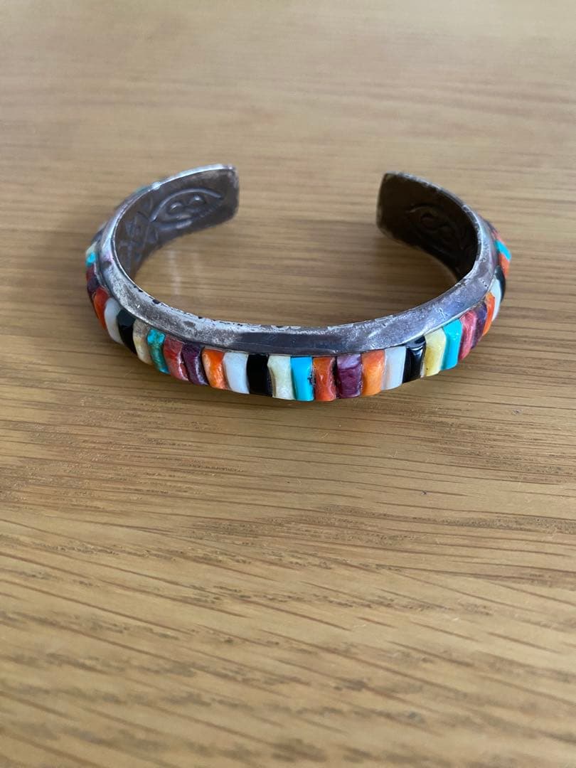 レイアダカイ Ray Adakai ナバホ族 マルチインレイ・バングル