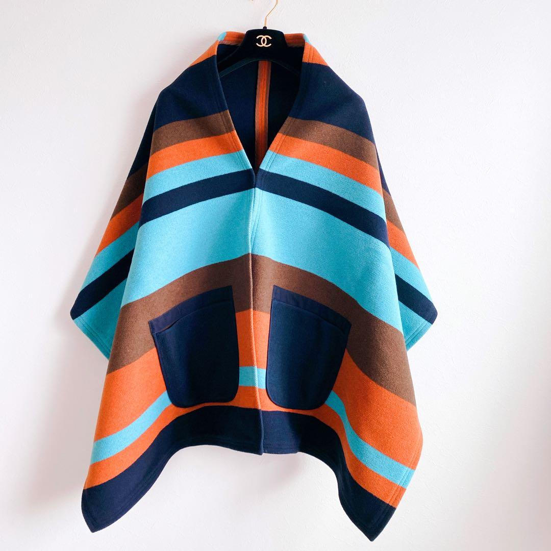 美品✨ See By Chloé シーバイクロエ　マルチカラーポンチョ