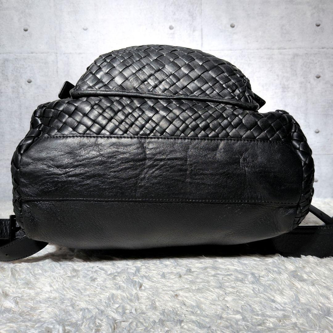 【希少 A4◎】ファロルニ　リュック　イントレ　メッシュ　ビジネス　レザー　黒