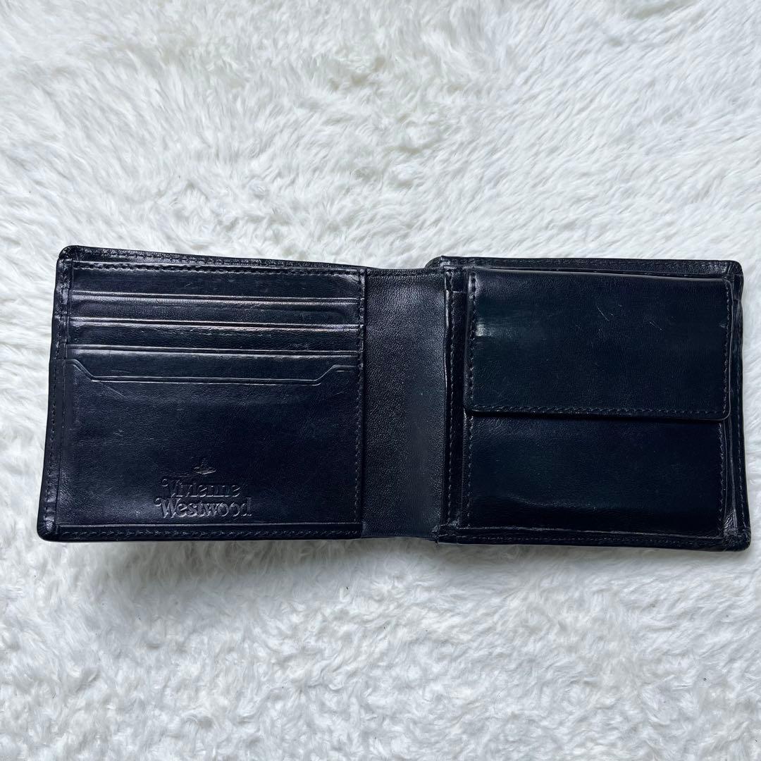 希少　Vivienne Westwood 折り財布　エンベロープ　切手　ブラック