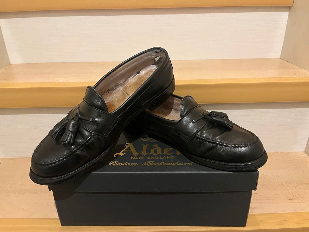 ALDEN オールデン　ローファー　タッセル黒　8.5D