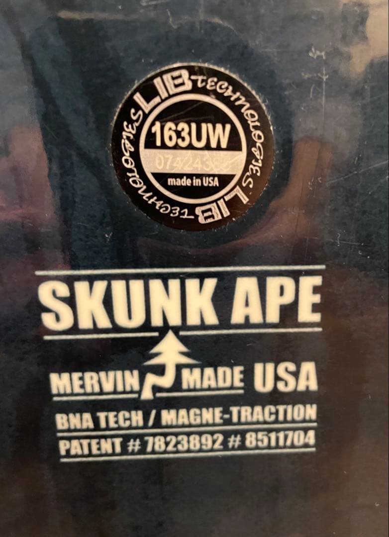 libtech skunk ape 163UW 2425 スカンクエイプ　ワイド