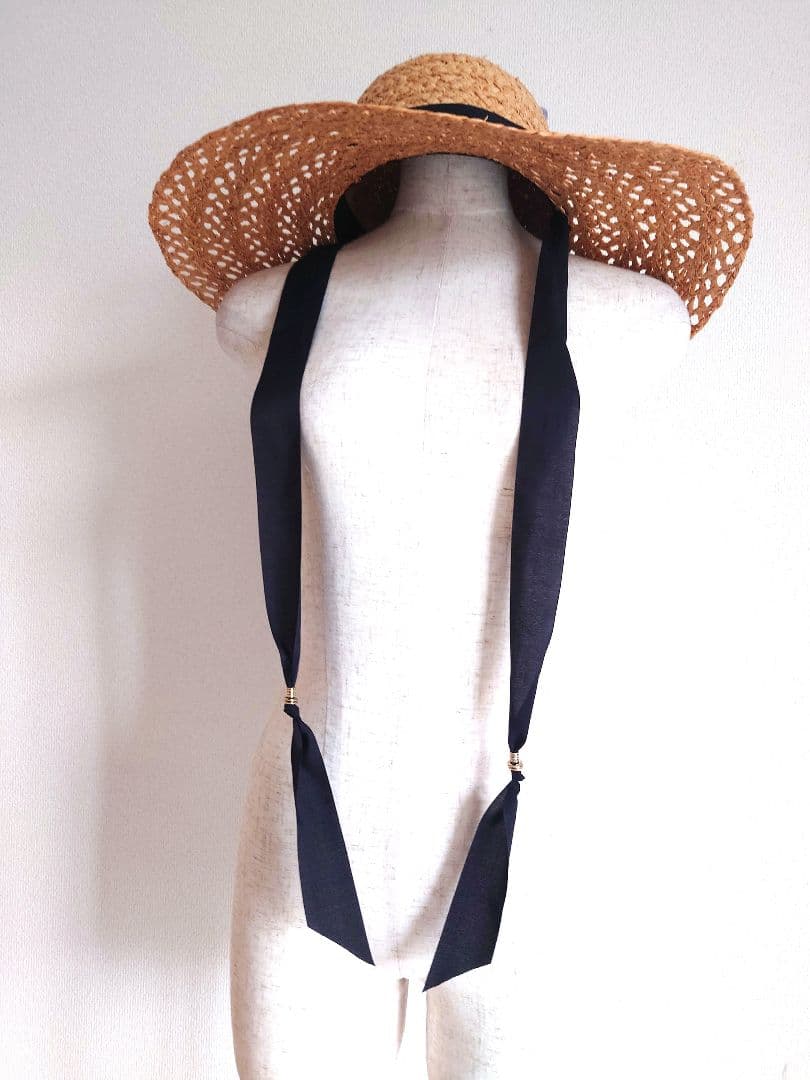 帽子 Chapeau d' O Raffia Lace Capeline