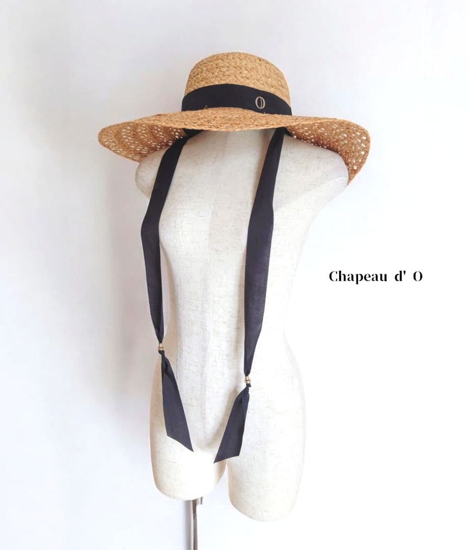 帽子 Chapeau d' O Raffia Lace Capeline