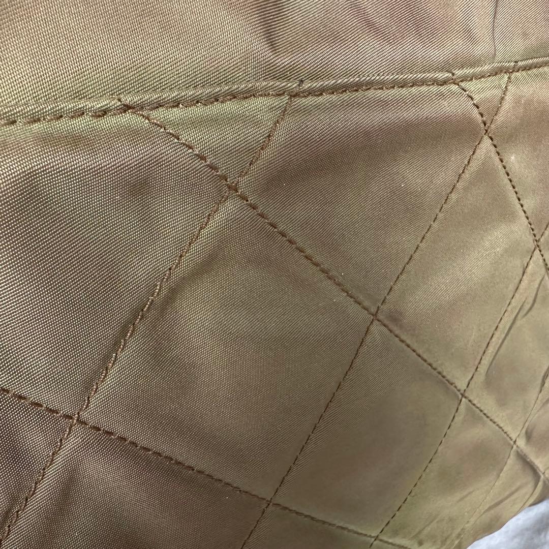 希少✨プラダ トートバッグ ショルダー チェーン ゴールド金具 三角ロゴ