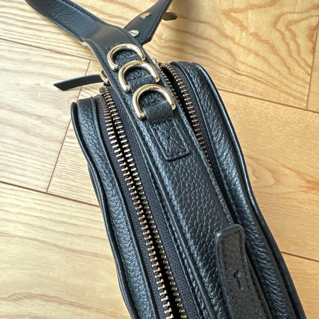 ビ*ス様 マークジェイコブス　ショルダーバッグ　ソフトショット21 ブラック　牛