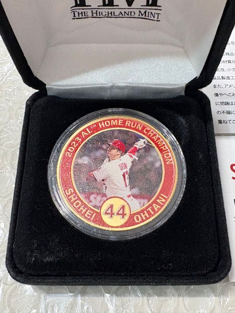 大谷翔平 2023 ALホームランチャンピオン記念メダル