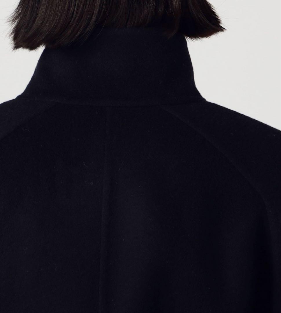 トゥモローランド　スーパーダブルフェイス ベルテッドコート　ネイビー