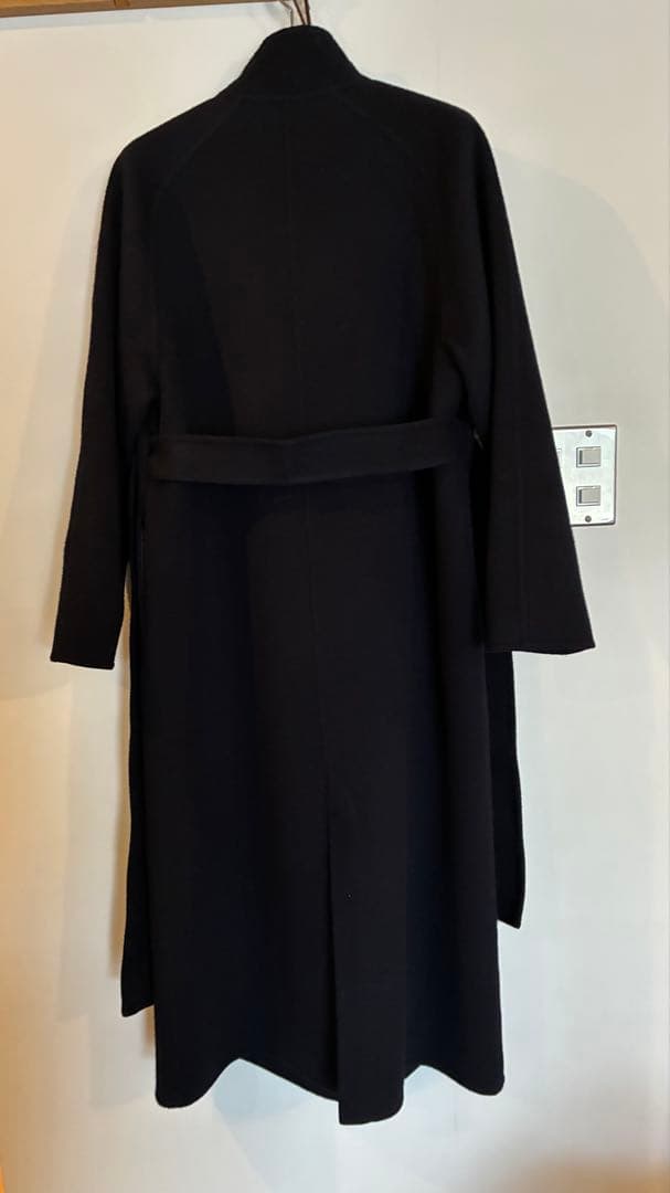 トゥモローランド　スーパーダブルフェイス ベルテッドコート　ネイビー