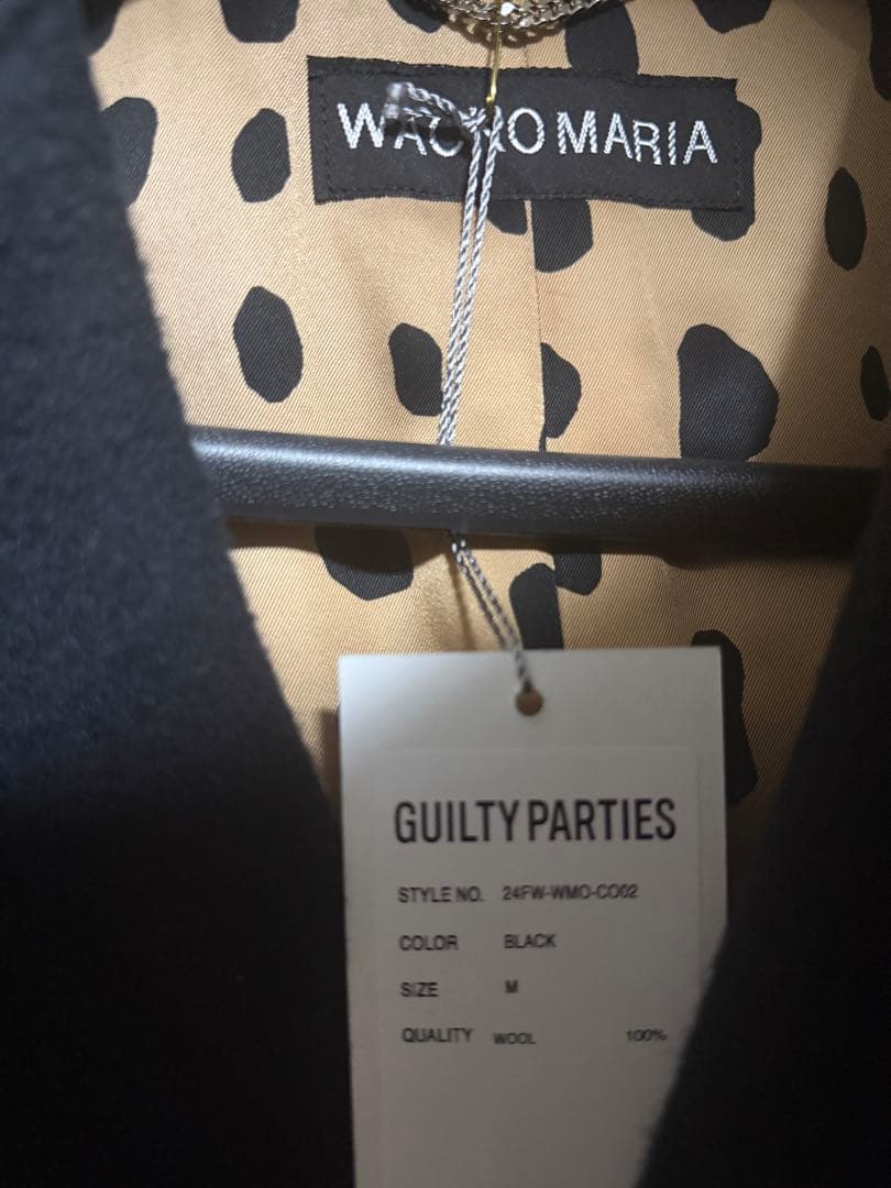 ワコマリア　ウール　コート　レオパード　モヘア　ダウン　キムタク　GDC 新品