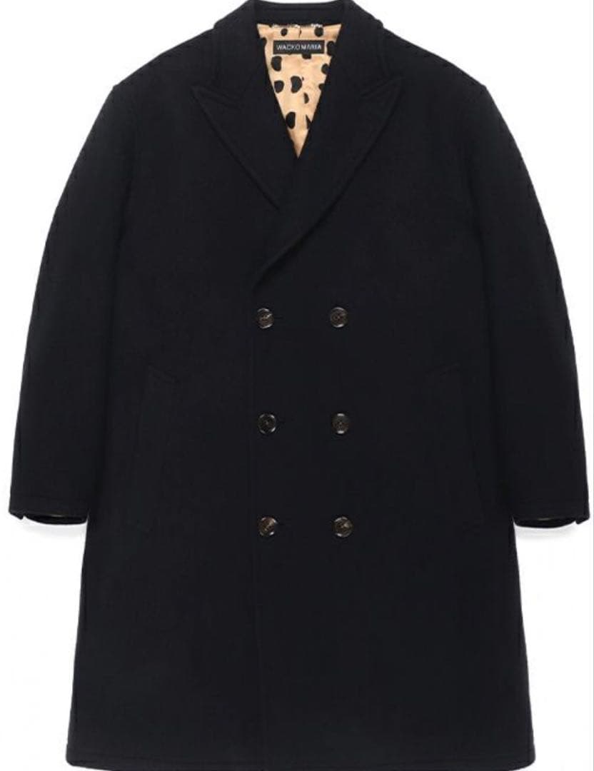 ワコマリア　ウール　コート　レオパード　モヘア　ダウン　キムタク　GDC 新品