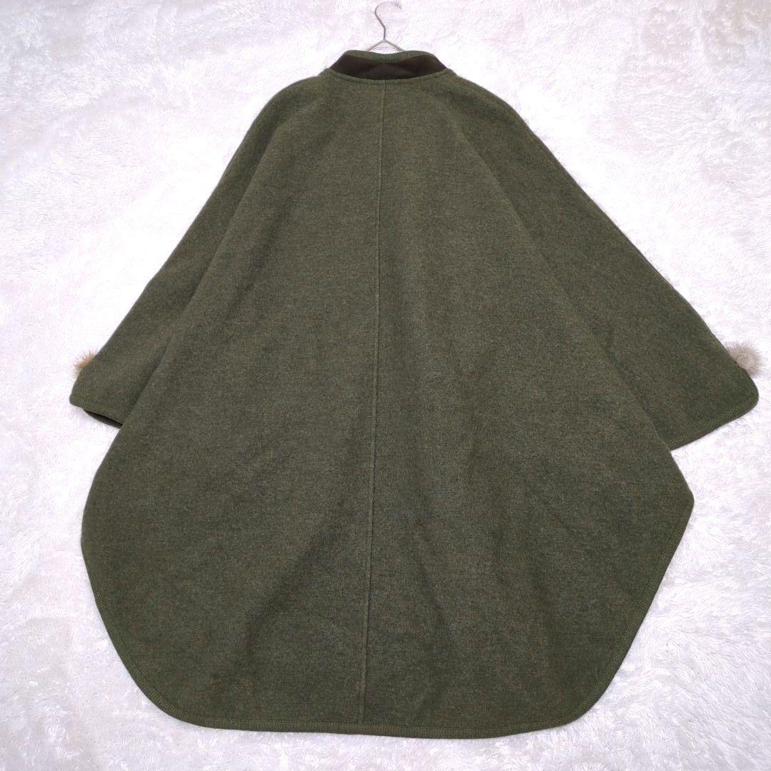 購入者様決定✨GEIGEIR ガイガー ウール マント ゆったりニット ポンチョ