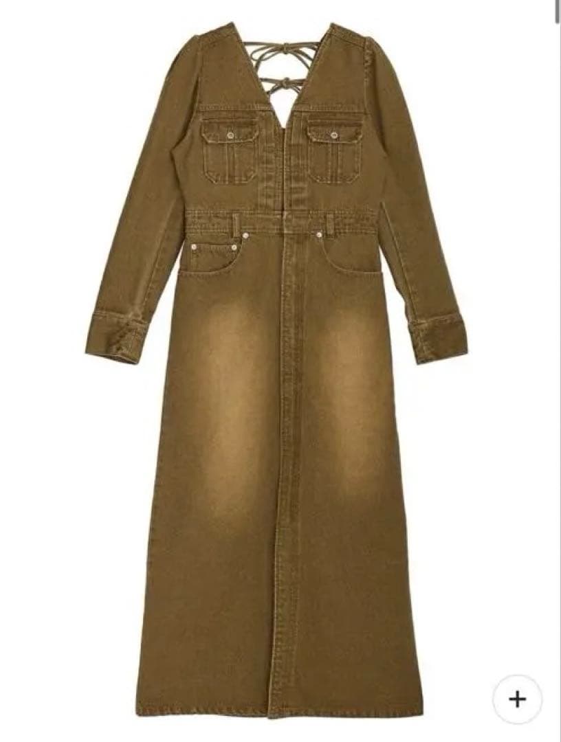 えみさん専用ADORABLE BACK RIBBON DENIM DRESS