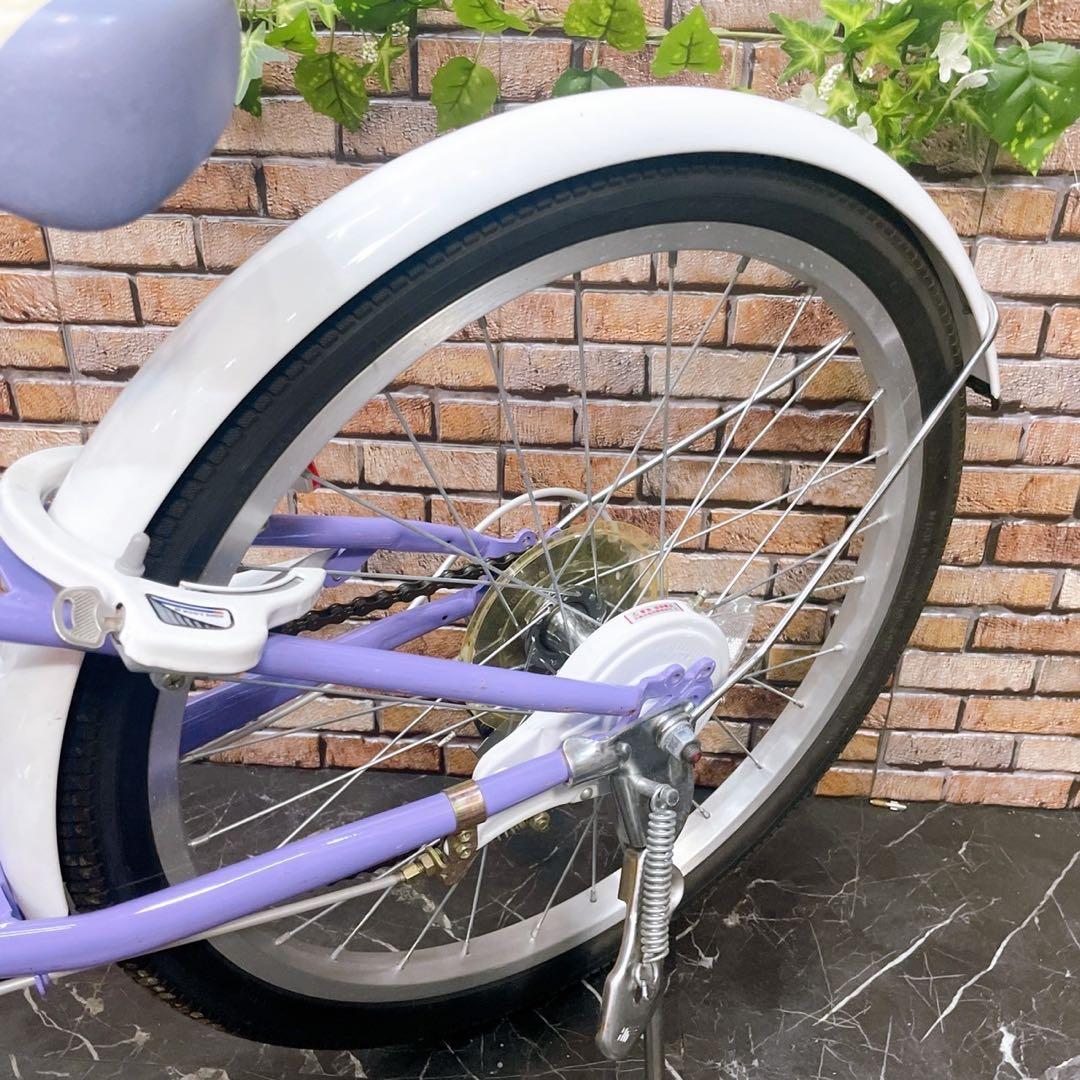 【45】子供用自転車 子供車 GIRILS LABO パープル 22インチ