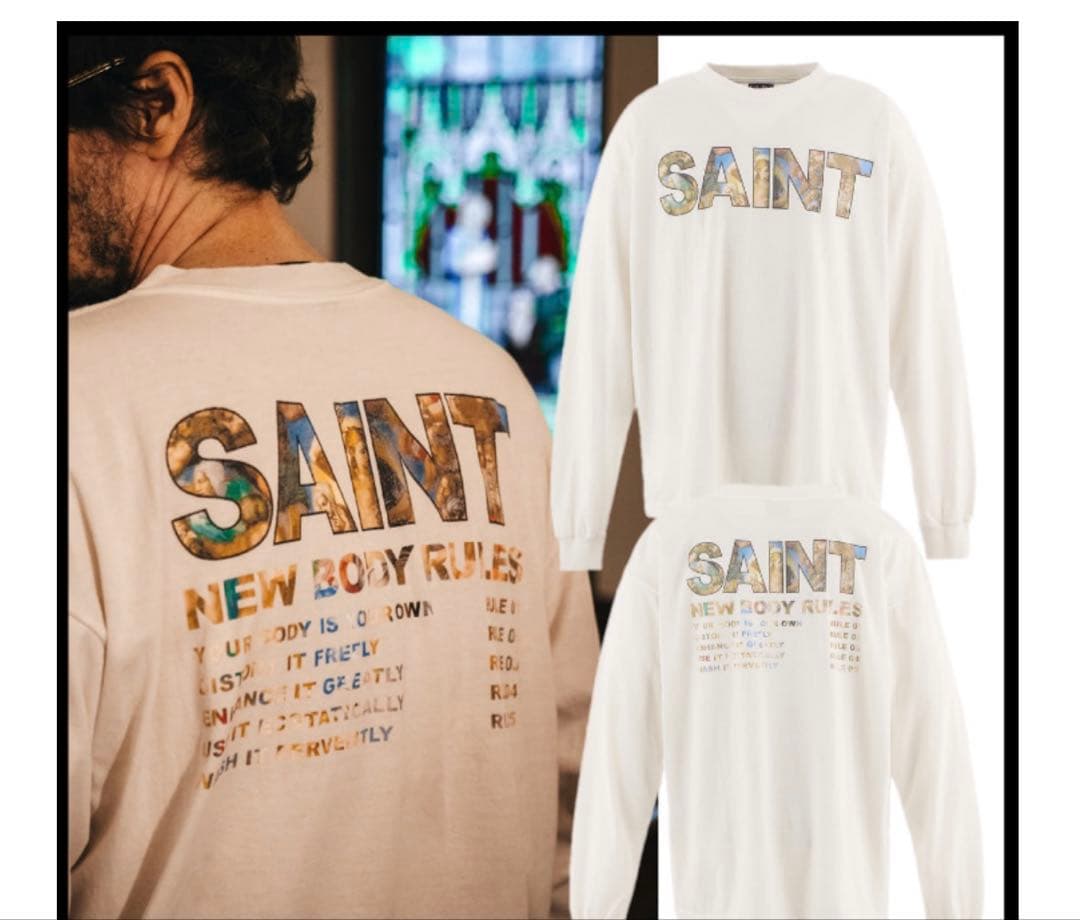 【早いモノ価値！】セントマイケル ロンT Mサイズ ホワイト