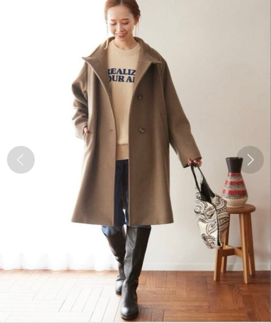 ★ジャーナルスタンダードレリューム別注 LANA WOOL140 スタンドコート