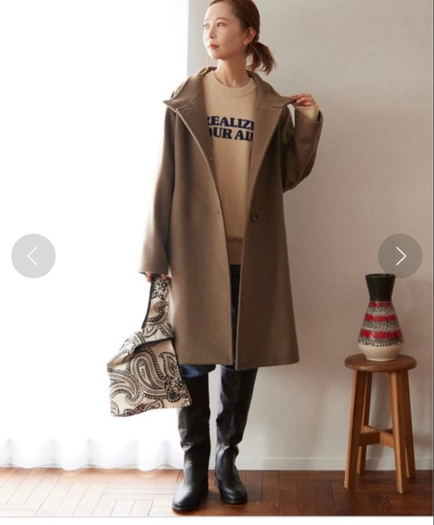 ★ジャーナルスタンダードレリューム別注 LANA WOOL140 スタンドコート