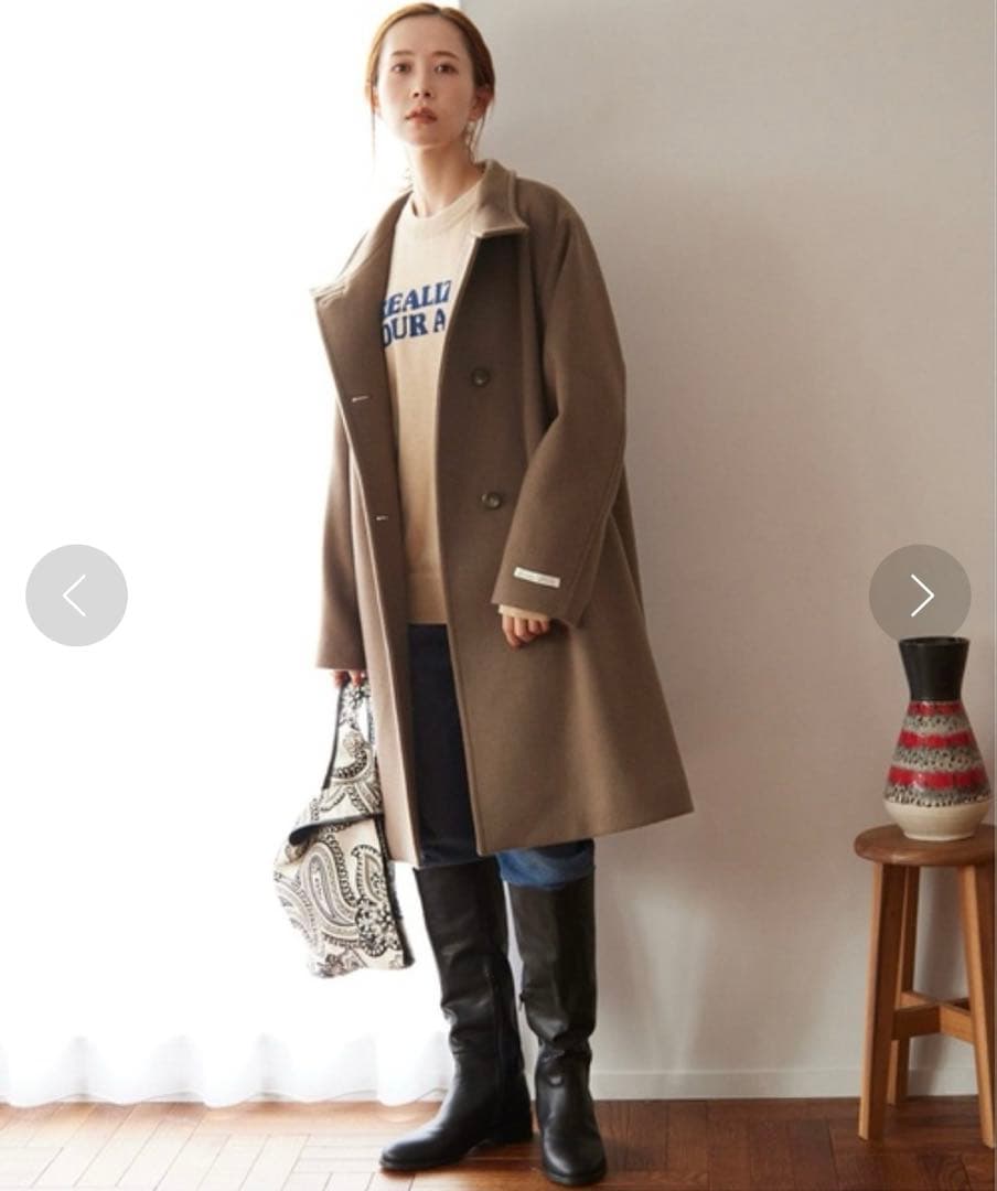 ★ジャーナルスタンダードレリューム別注 LANA WOOL140 スタンドコート