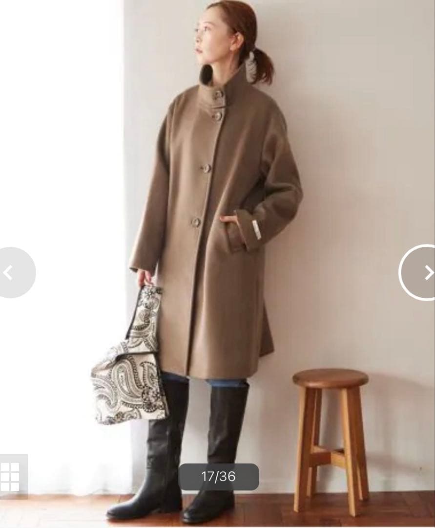 ★ジャーナルスタンダードレリューム別注 LANA WOOL140 スタンドコート