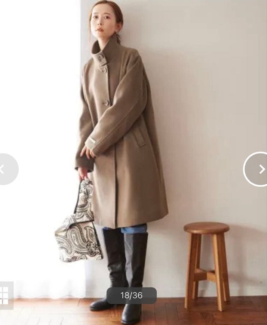 ★ジャーナルスタンダードレリューム別注 LANA WOOL140 スタンドコート