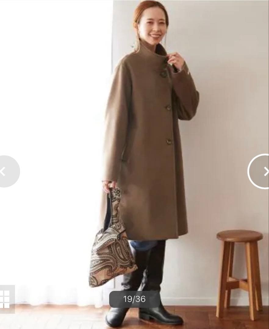 ★ジャーナルスタンダードレリューム別注 LANA WOOL140 スタンドコート