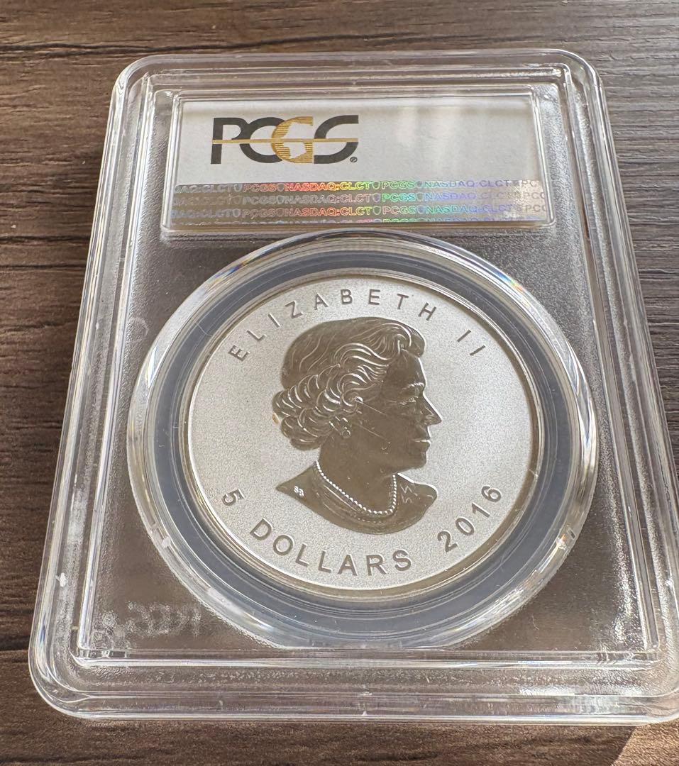 【保証】PCGS カナダメープルリーフ　銀貨1オンス9999