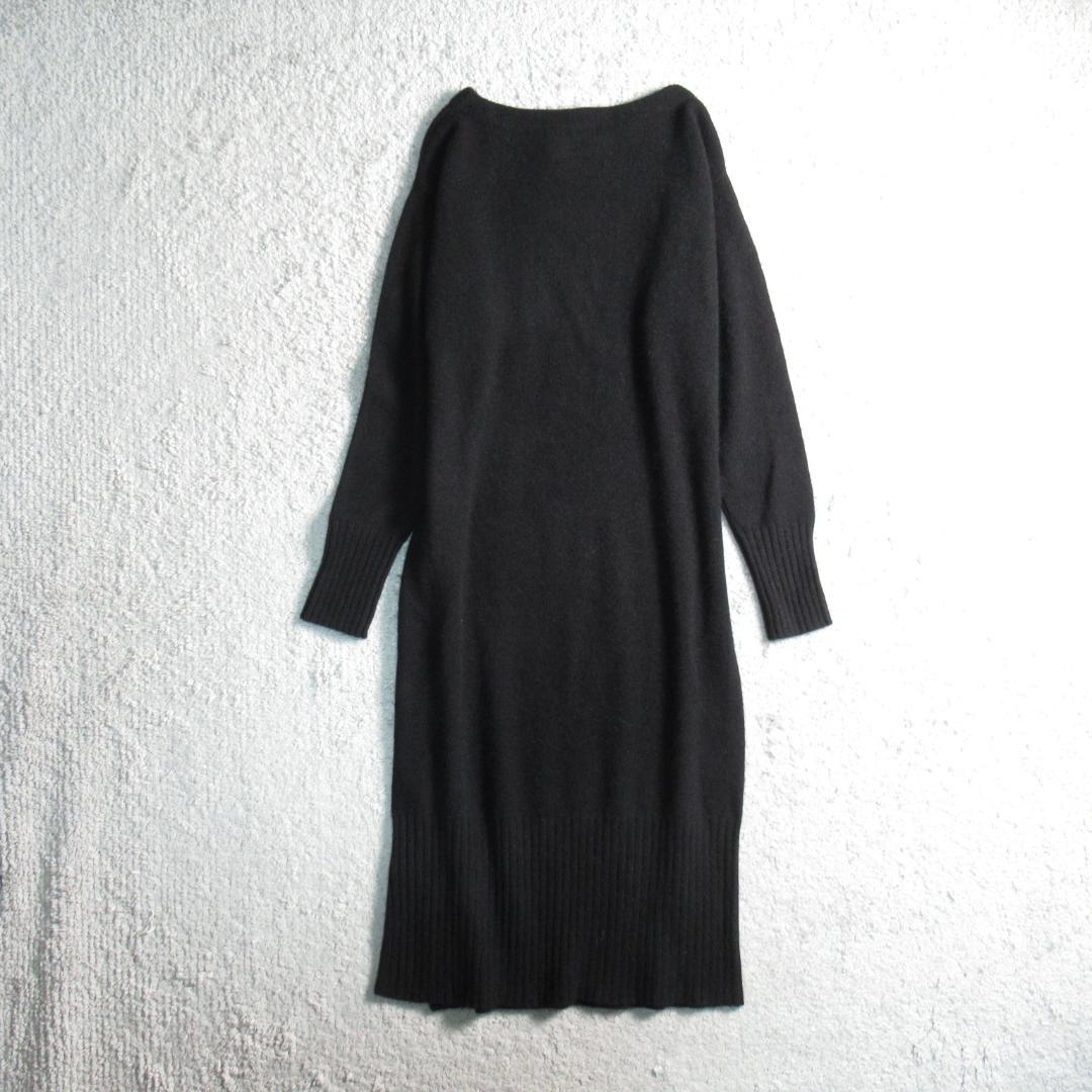 未使用 ナノユニバース ウールフォックス サイドボタン ニットワンピース 38