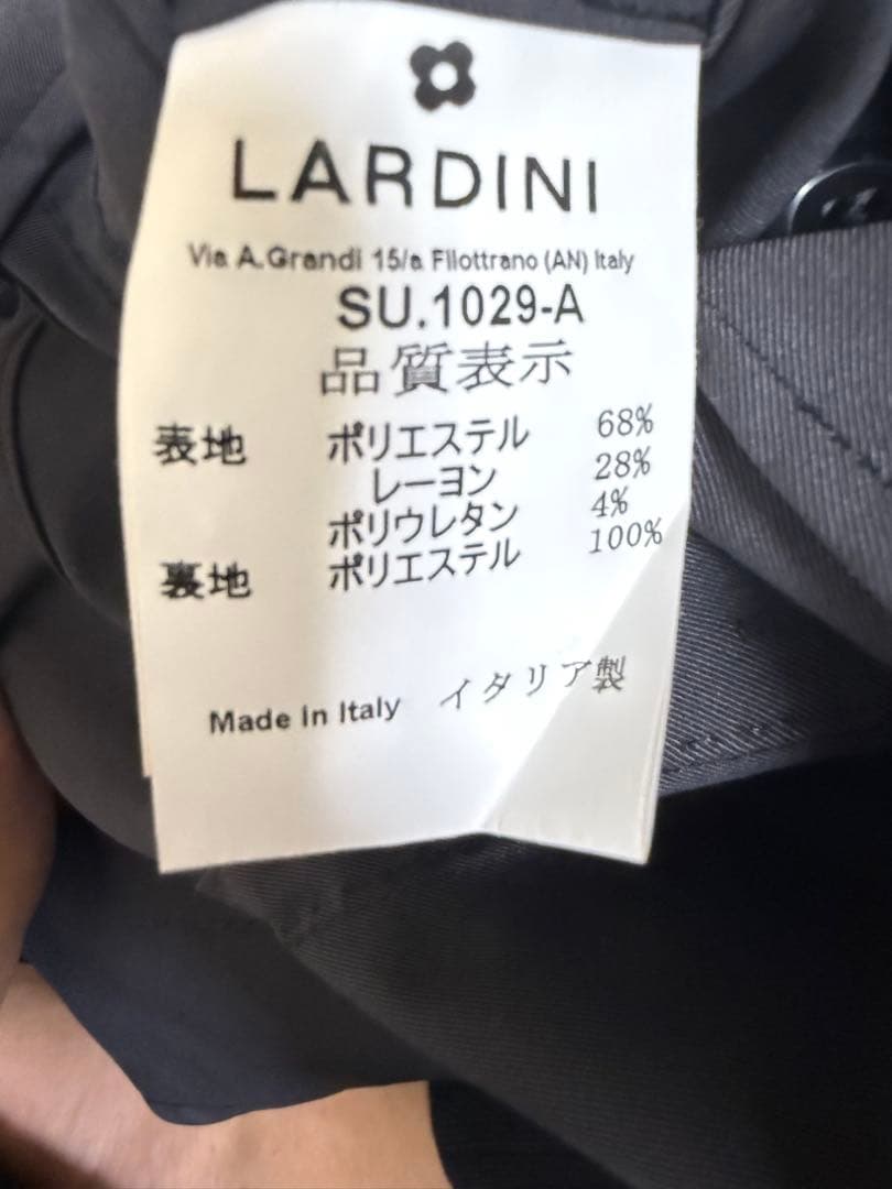 【ゴッチ】ラルディーニ 春夏セットアップ 48 墨黒色 国内正規品