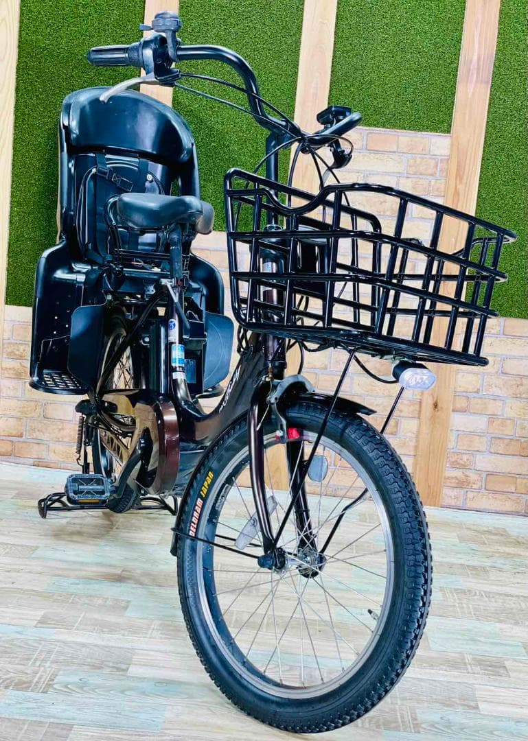 特価 ヤマハ 最高級バビー ブラウン 子供乗せ電動アシスト自転車 H1878