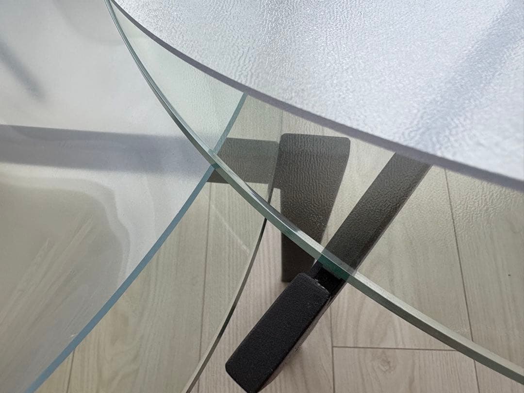 アルモニア ガラスセンターテーブル セパレートタイプ 丸テーブル Armonia