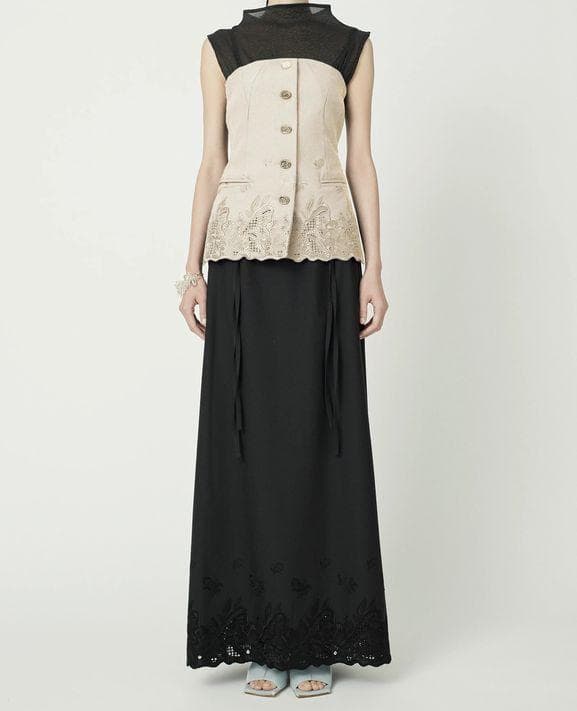 MURRAL Morpho embroidery bustier 刺繍 ビスチェ