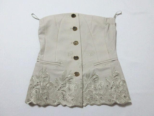 MURRAL Morpho embroidery bustier 刺繍 ビスチェ