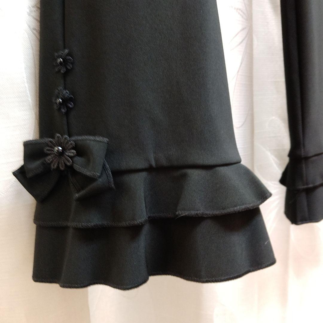 黒サラッとしたフルレングスパンツサイズ40　42