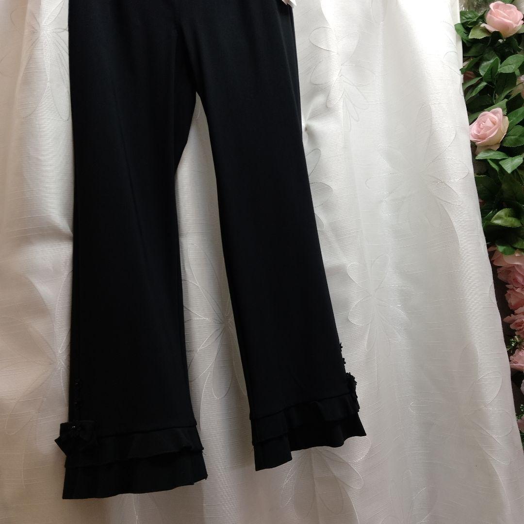 黒サラッとしたフルレングスパンツサイズ40　42