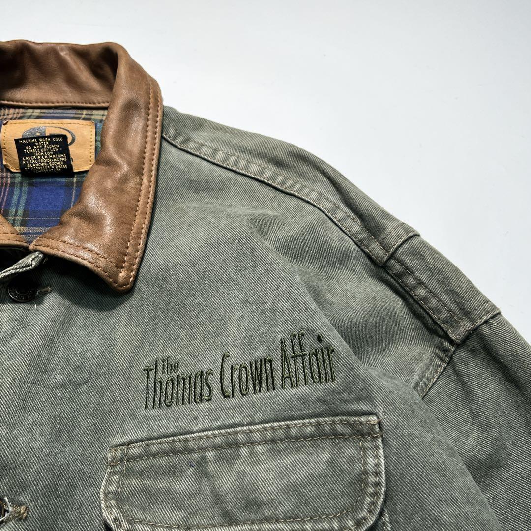 90s〜 カナダ製 ビンテージ カバーオール XL相当 モスグリーン ○7570