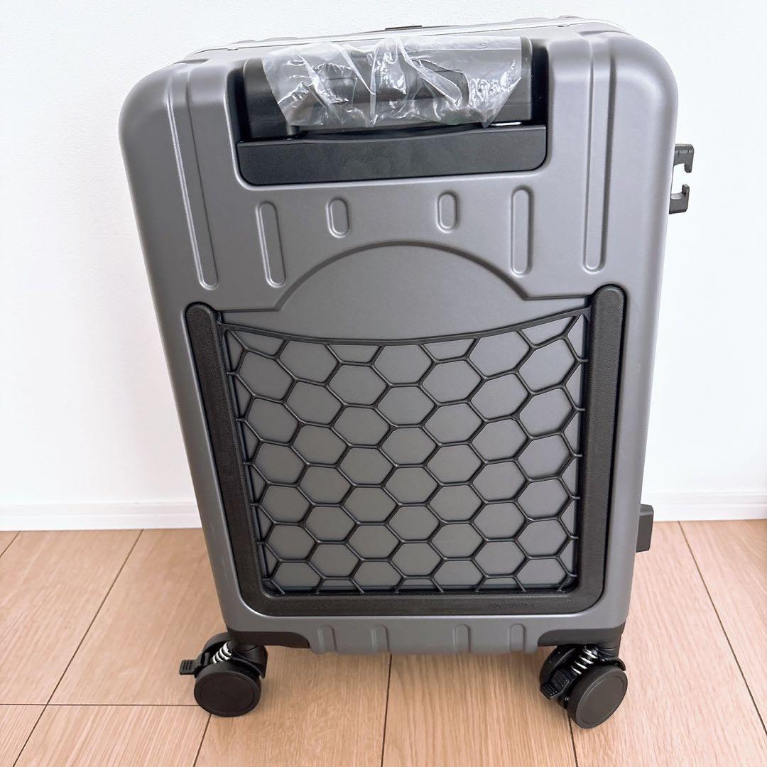 キャリーケース グレー Sサイズ 子供が乗れるスーツケース 子連れ旅行