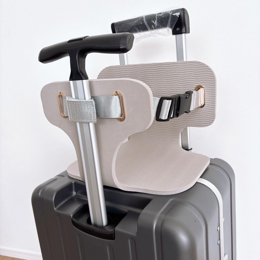 キャリーケース グレー Sサイズ 子供が乗れるスーツケース 子連れ旅行