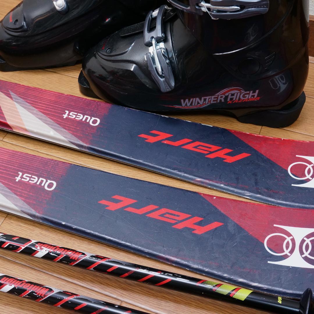 メンテ済 150cm 靴27cm HART スキーセット 靴未使用