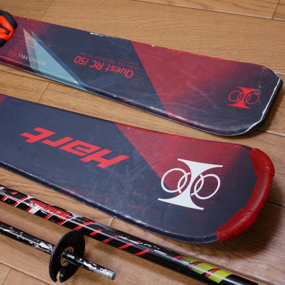 メンテ済 150cm 靴27cm HART スキーセット 靴未使用