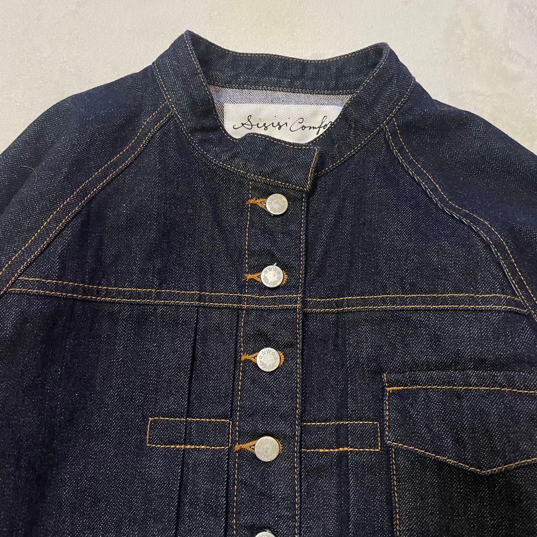 si-si-si＊スースースーコンフォート　スタンドカラーデニムジャケット　38