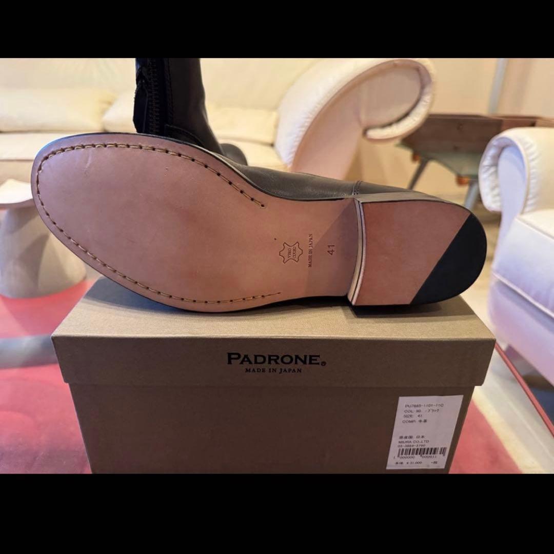PADRONE ブラックブーツ 新品未使用