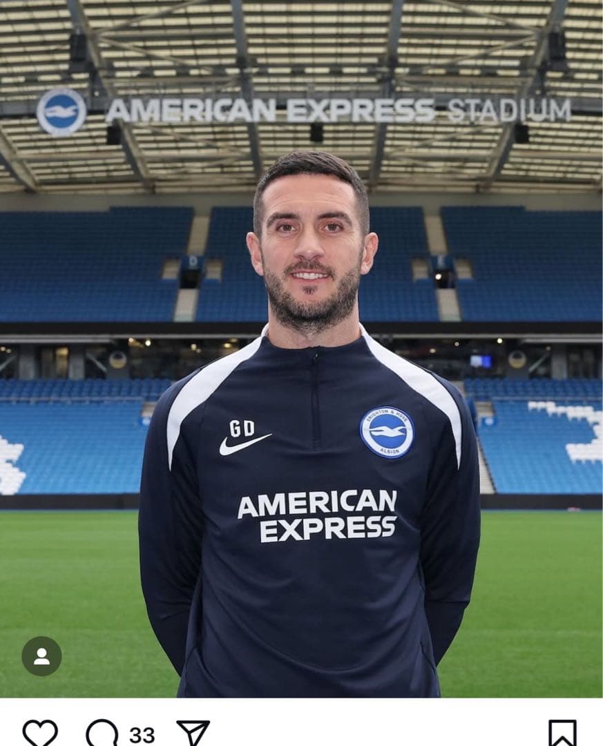 三笘薫所属 ブライトン Coaches Shirt 半袖 ネイビー