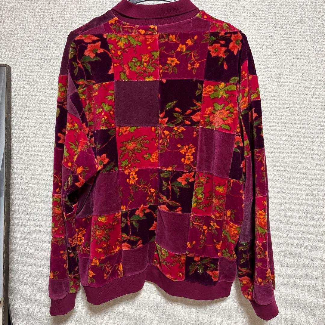 【BTS ググ着用】Supreme 22aw 花柄ベルベットポロシャツ