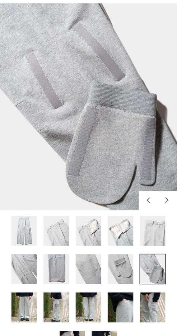 TOZAOU \"Miton Carry Pants\" gray Mサイズ