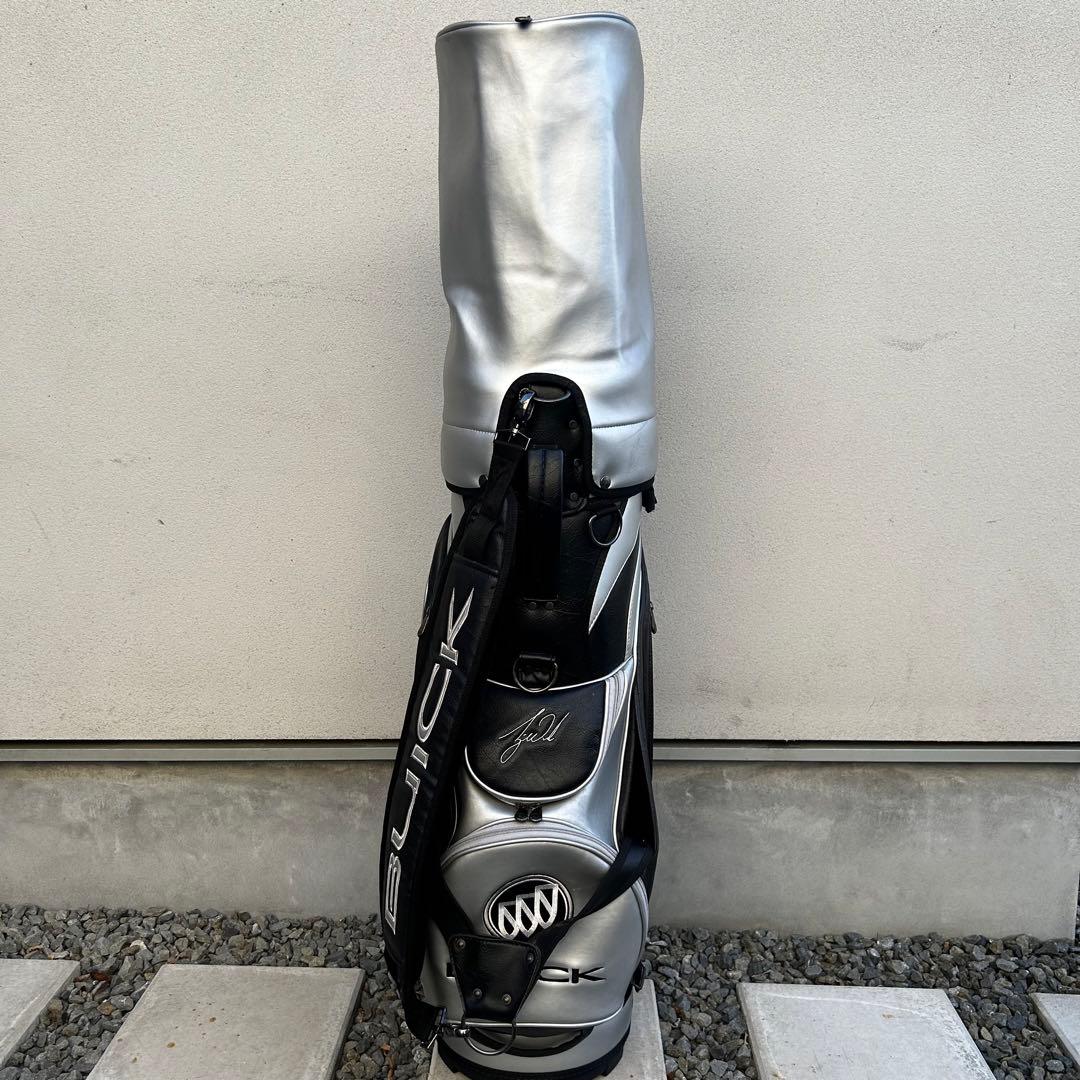 希少 タイガーウッズ BUICK キャディバッグ シルバー