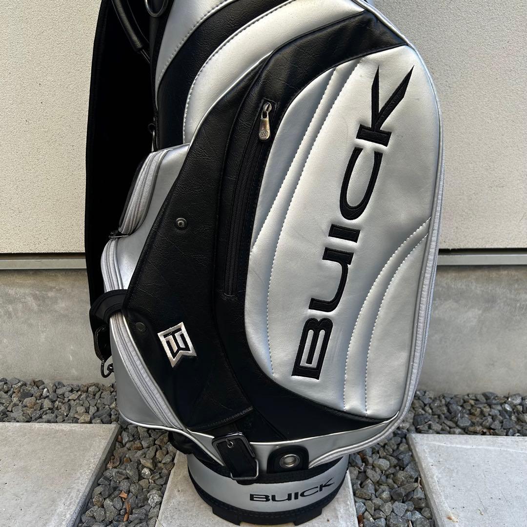 希少 タイガーウッズ BUICK キャディバッグ シルバー