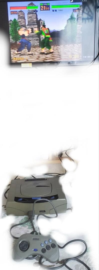 SEGA セガサターン本体＋ソフト12本＋ガンコン付【動作確認済】